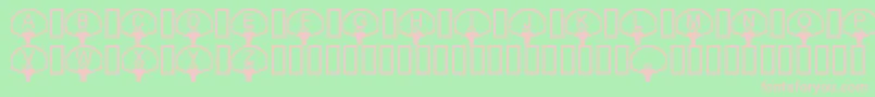 LmsTheHoopIsOnFire Font – Pink Fonts on Green Background