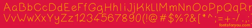 Más sobre la fuente KanadaRegular fuente KanadaRegular – Fuentes Naranjas Sobre Fondo Rojo