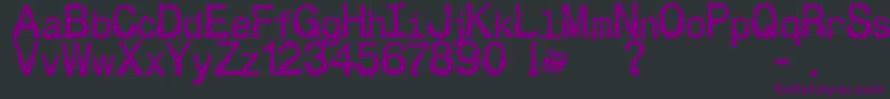 En savoir plus sur la police Besign Police Besign – polices violettes sur fond noir