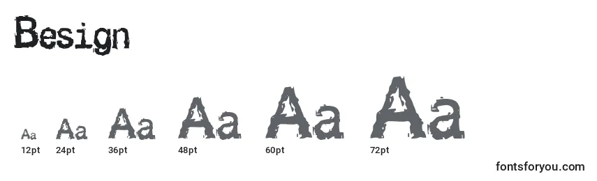 Besign Font Sizes