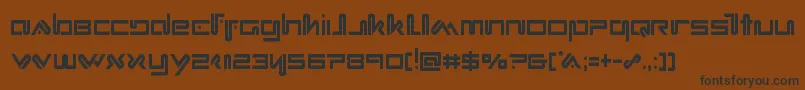 Xephyrcond Font – Black Fonts on Brown Background