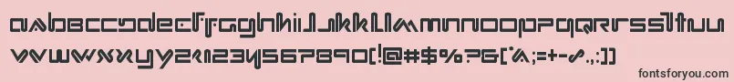 Xephyrcond Font – Black Fonts on Pink Background