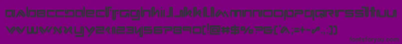 Xephyrcond Font – Black Fonts on Purple Background