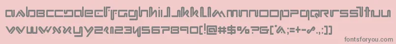 Xephyrcond Font – Gray Fonts on Pink Background