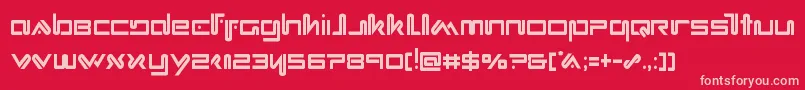 Xephyrcond Font – Pink Fonts on Red Background