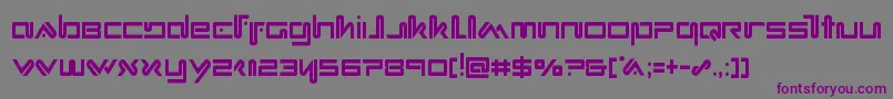 Xephyrcond Font – Purple Fonts on Gray Background