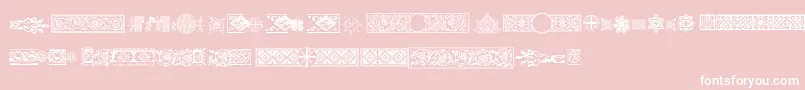 Pfornmtreasures2Regular Font – White Fonts on Pink Background