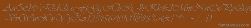 Шрифт Ft38 – серые шрифты на коричневом фоне