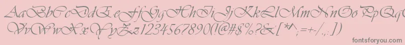 Ft38 Font – Gray Fonts on Pink Background