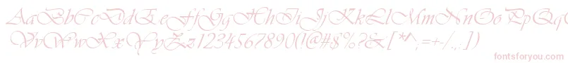 Ft38 Font – Pink Fonts on White Background