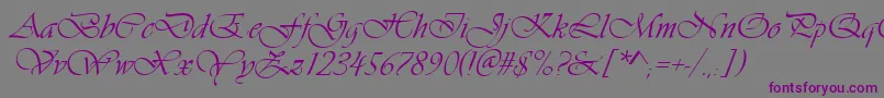 Ft38-Schriftart – Violette Schriften auf grauem Hintergrund