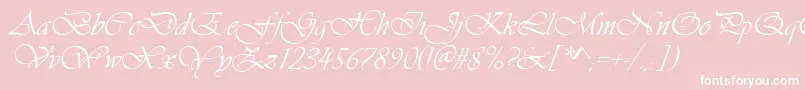 Ft38 Font – White Fonts on Pink Background