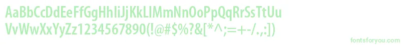 MyriadproSemiboldcond-Schriftart – Grüne Schriften