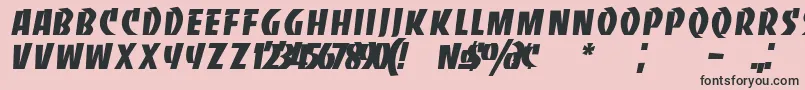 BancoNormal Font – Black Fonts on Pink Background