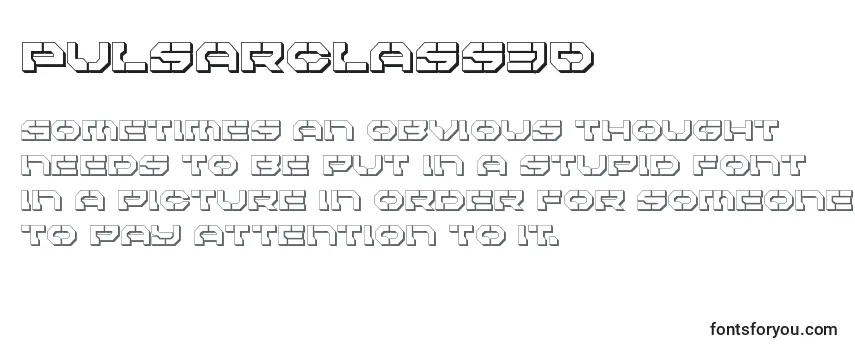 Pulsarclass3D Font
