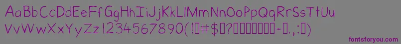 Шрифт Messen – фиолетовые шрифты на сером фоне