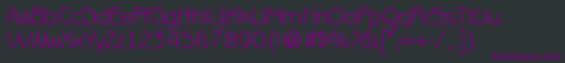 フォントBenjaminsansRegular – 黒い背景に紫のフォント