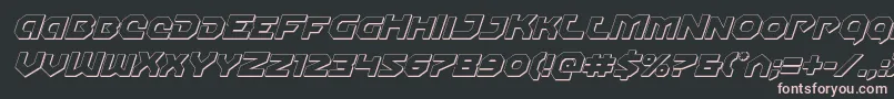 Gunnerstorm3Dital Font – Pink Fonts on Black Background