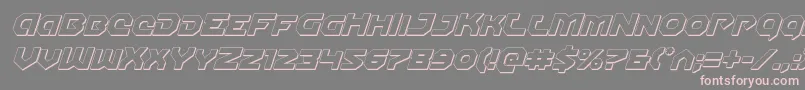 Gunnerstorm3Dital Font – Pink Fonts on Gray Background