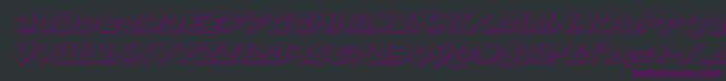 Gunnerstorm3Dital Font – Purple Fonts on Black Background