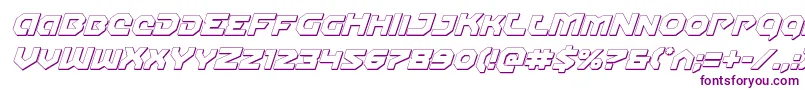 Gunnerstorm3Dital Font – Purple Fonts on White Background