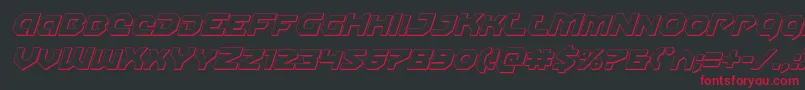 Gunnerstorm3Dital Font – Red Fonts on Black Background