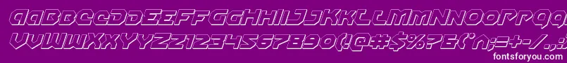 Gunnerstorm3Dital Font – White Fonts on Purple Background