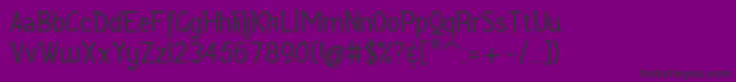 Шрифт Vercingetorix – чёрные шрифты на фиолетовом фоне