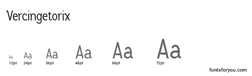 Vercingetorix Font Sizes