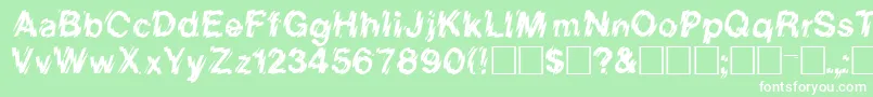 More about LowerWestsideRegular Font LowerWestsideRegular Font – White Fonts on Green Background