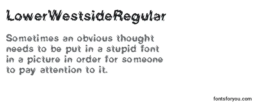 LowerWestsideRegular Font
