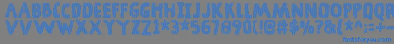 DingelingDemo Font – Blue Fonts on Gray Background