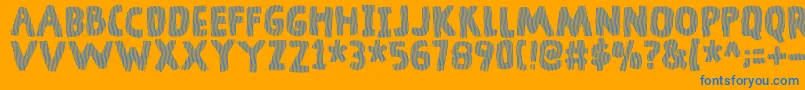 DingelingDemo Font – Blue Fonts on Orange Background