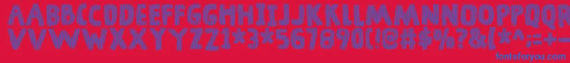 DingelingDemo Font – Blue Fonts on Red Background