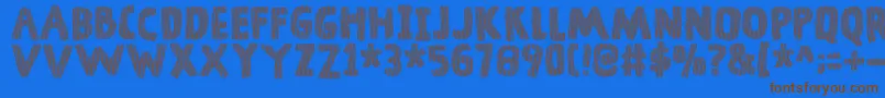 DingelingDemo Font – Brown Fonts on Blue Background