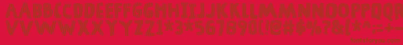DingelingDemo Font – Brown Fonts on Red Background
