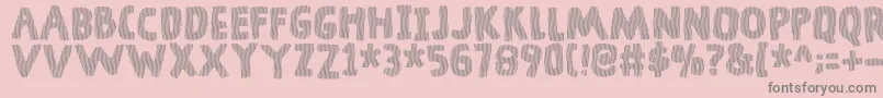 DingelingDemo Font – Gray Fonts on Pink Background