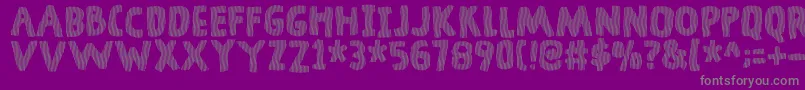 Шрифт DingelingDemo – серые шрифты на фиолетовом фоне