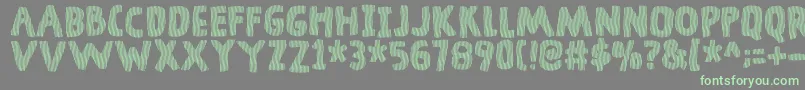 DingelingDemo Font – Green Fonts on Gray Background