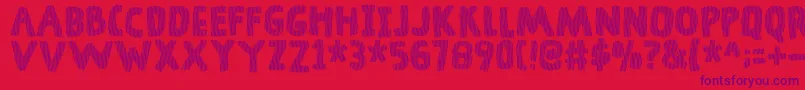 DingelingDemo Font – Purple Fonts on Red Background