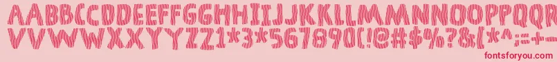 DingelingDemo Font – Red Fonts on Pink Background
