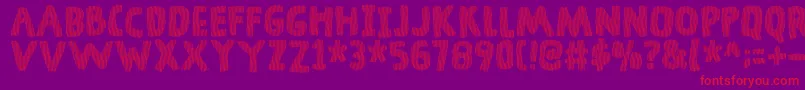 DingelingDemo Font – Red Fonts on Purple Background