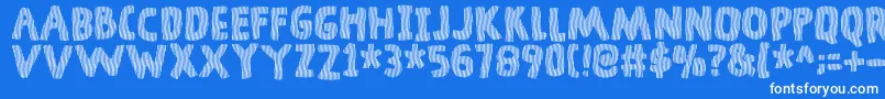 DingelingDemo Font – White Fonts on Blue Background