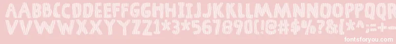 DingelingDemo Font – White Fonts on Pink Background