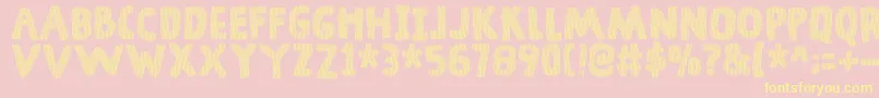 DingelingDemo Font – Yellow Fonts on Pink Background