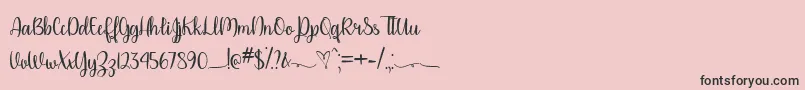 PleaseDontTakeMyManTtf-Schriftart – Schwarze Schriften auf rosa Hintergrund