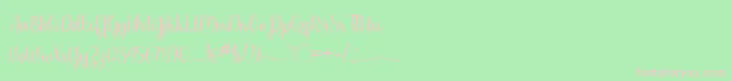 フォントPleaseDontTakeMyManTtf – 緑の背景にピンクのフォント