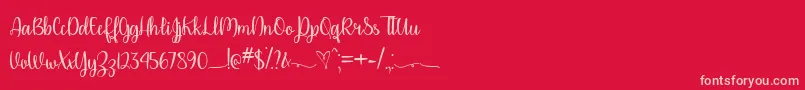 PleaseDontTakeMyManTtf-Schriftart – Rosa Schriften auf rotem Hintergrund