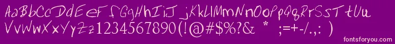Шрифт Mrfboom – розовые шрифты на фиолетовом фоне
