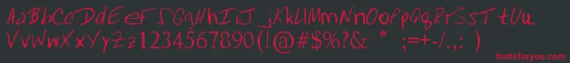 Mrfboom Font – Red Fonts on Black Background